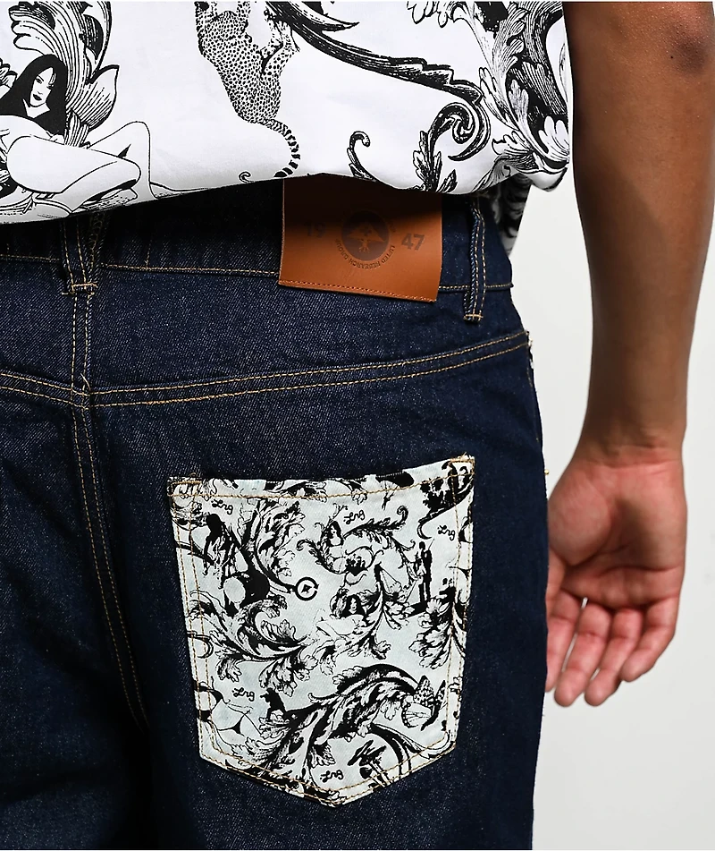 LRG Maiden Raw Indigo Loose Fit Jeans