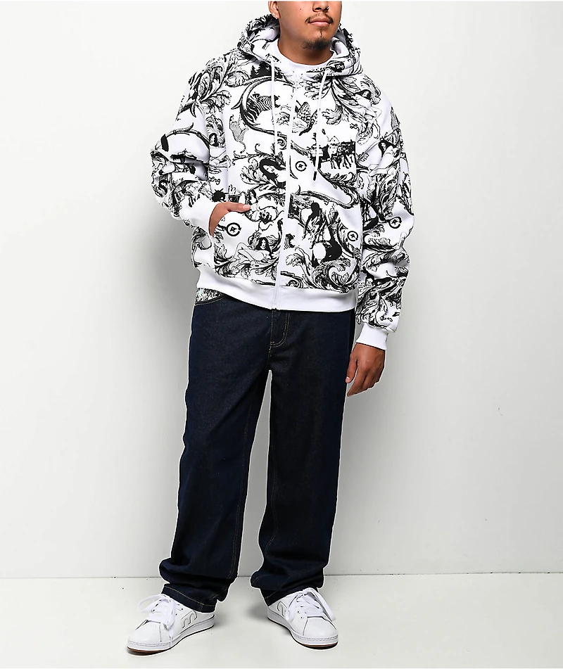 LRG Maiden White Zip Hoodie