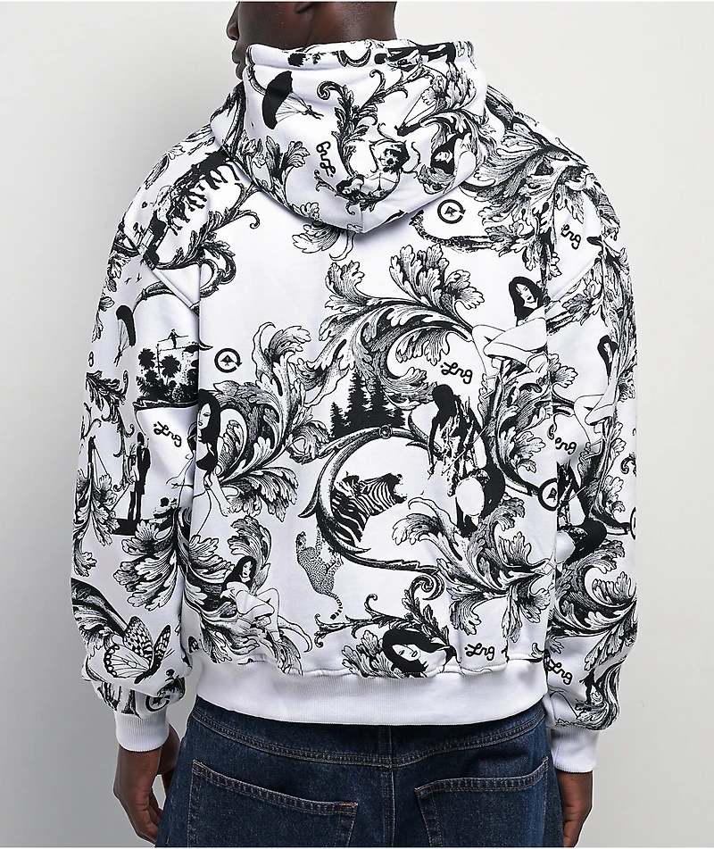 LRG Maiden White Zip Hoodie
