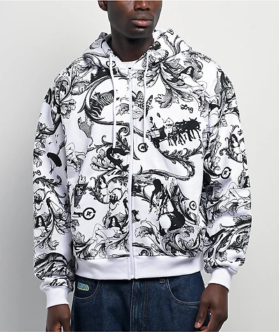 LRG Maiden White Zip Hoodie