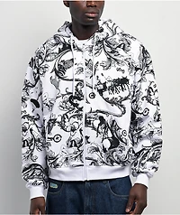 LRG Maiden White Zip Hoodie