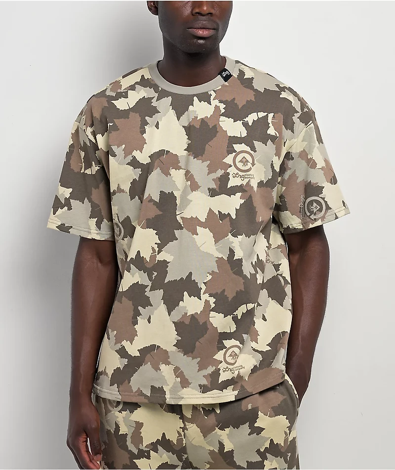 LRG Think Outside Tan Camo T-Shirt