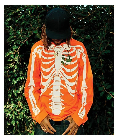 LRG x Carrots Serious Orange Long Sleeve T-Shirt