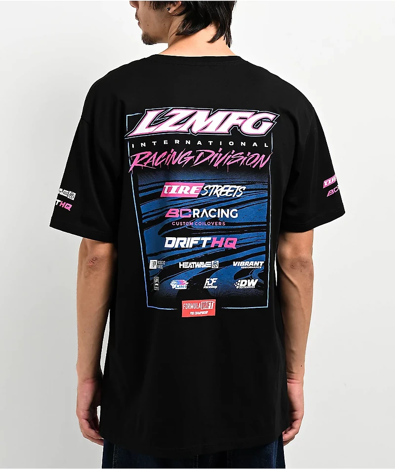 LZMFG Racing Division Drift Team Black T-Shirt