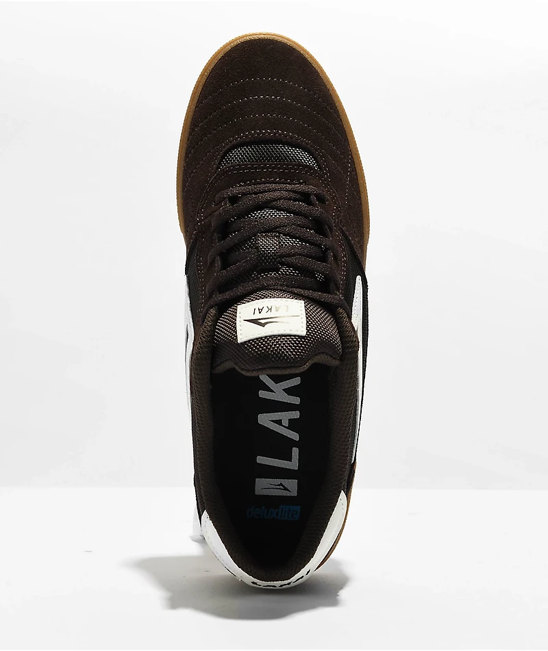 Lakai Cambridge UV Color Changing Brown, Gum & Blue Skate Shoes