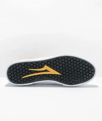 Lakai Cambridge White, Navy & Yellow Skate Shoes