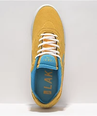 Lakai Essex Gold & Blue Suede Skate Shoes
