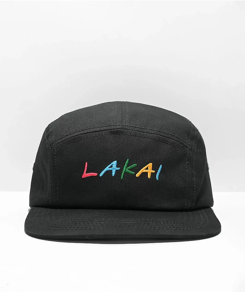 Lakai Hommies Black 5 Panel Strapback Hat