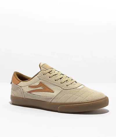 Lakai Kids Cambridge Tan & Gum Suede Skate Shoes