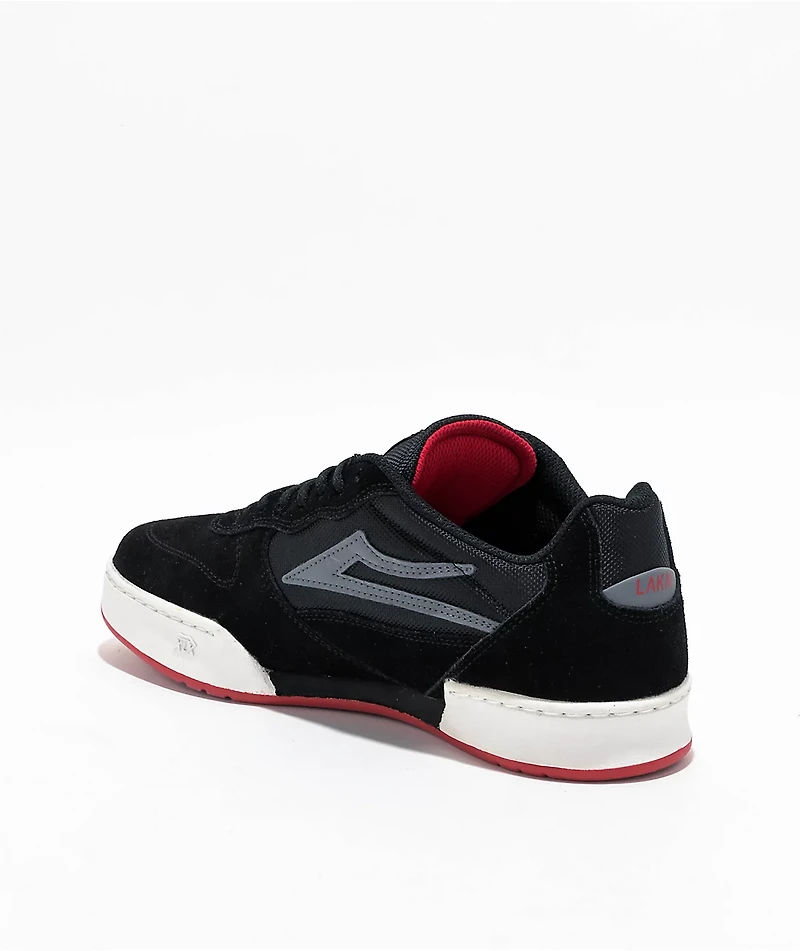Lakai Ludlow Black & White Skate Shoes