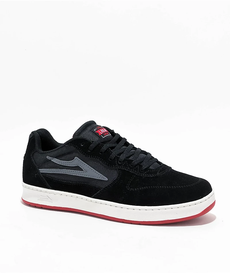 Lakai Ludlow Black & White Skate Shoes