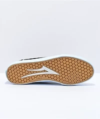 Lakai Manchester Black & White Suede Skate Shoes