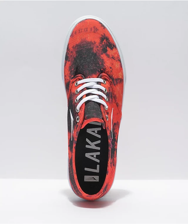 Lakai Oxford Fire Tie Dye Skate Shoes at Coquitlam Centre in