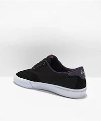 Lakai Riley 3 Black & Purple Suede Skate Shoes