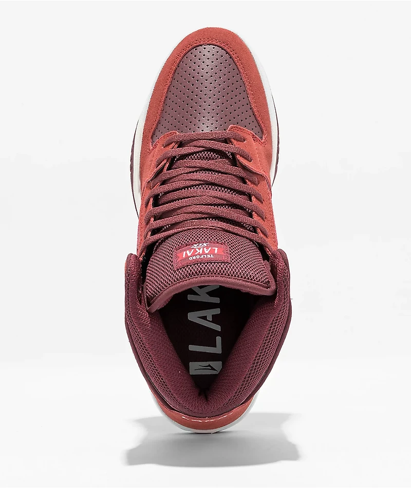 Lakai Telford Burgundy Suede Skate Shoes