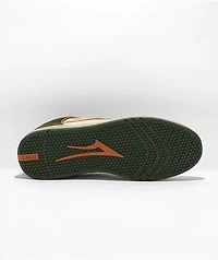 Lakai Telford Low Earth Green & Orange Suede Skate Shoes