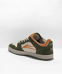 Lakai Telford Low Earth Green & Orange Suede Skate Shoes
