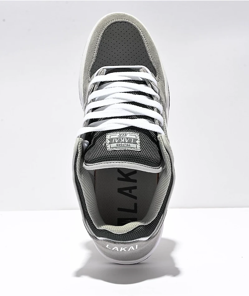 Lakai Telford Low Light Grey Skate Shoes