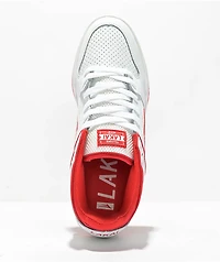 Lakai Telford Low White & Red Skate Shoes