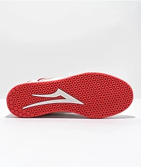 Lakai Telford Low White & Red Skate Shoes