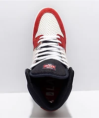 Lakai Telford Red & Navy Suede Skate Shoes