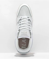 Lakai Telford White Leather Low Top Skate Shoes