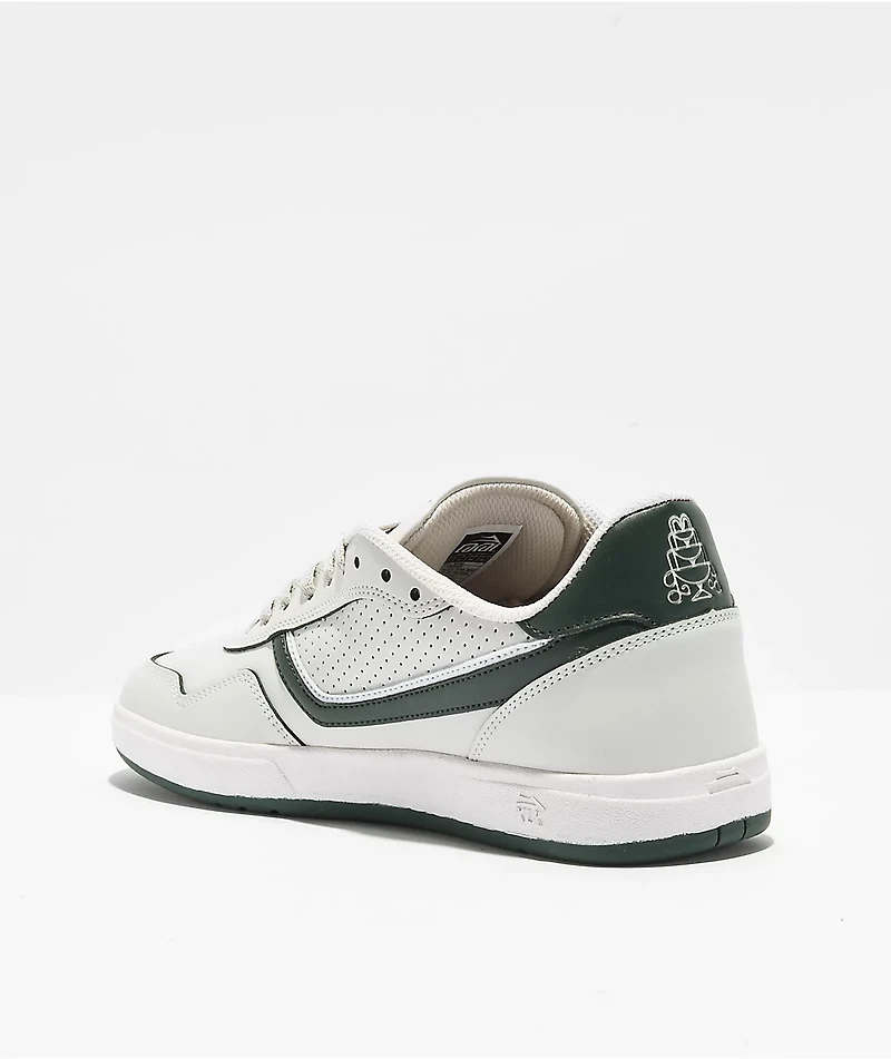 Lakai Terrace Cream & Pine Leather Skate Shoes