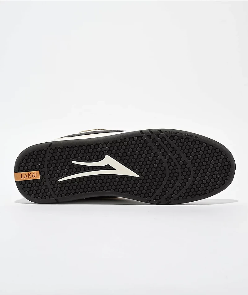Lakai Terrace Cream Suede Skate Shoes