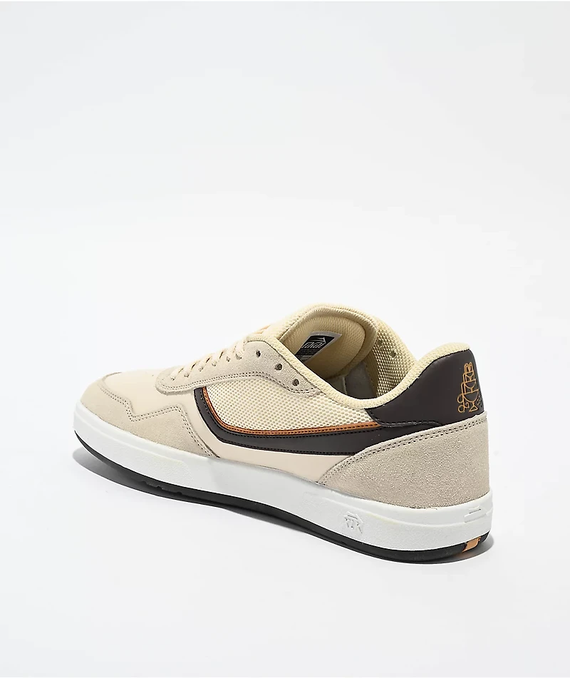 Lakai Terrace Cream Suede Skate Shoes