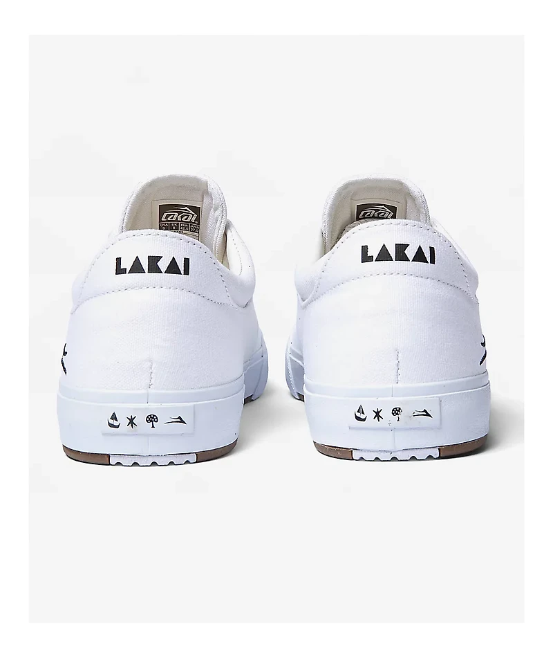 Lakai Wilkins White Canvas Skate Shoes