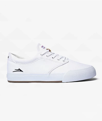 Lakai Wilkins White Canvas Skate Shoes