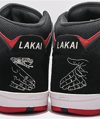 Lakai x Doomsayers Telford Black & Red High Top Skate Shoes