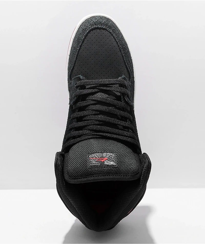 Lakai x Doomsayers Telford Black & Red High Top Skate Shoes