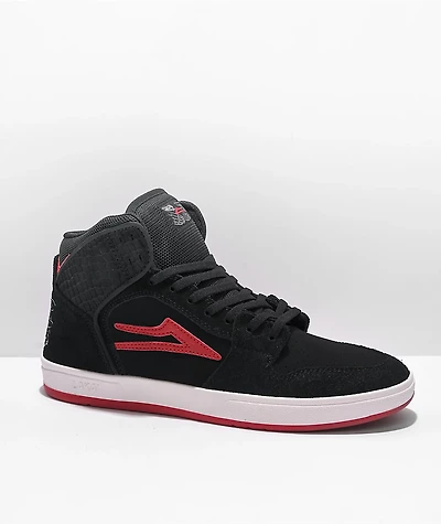 Lakai x Doomsayers Telford Black & Red High Top Skate Shoes