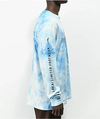 Lakai x Pacifico Cerveza Blue & White Tie Dye Long Sleeve T-Shirt