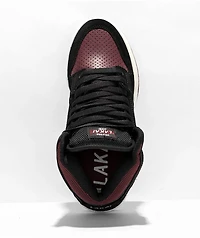 Lakai x The Pharcyde Kids Telford Black & Burgundy Suede Skate Shoes