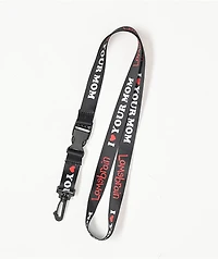 Lamebrain True Love Black Lanyard