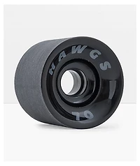 Landyachts Supreme Hawgs 70mm 78a Black Cruiser Skateboard Wheels