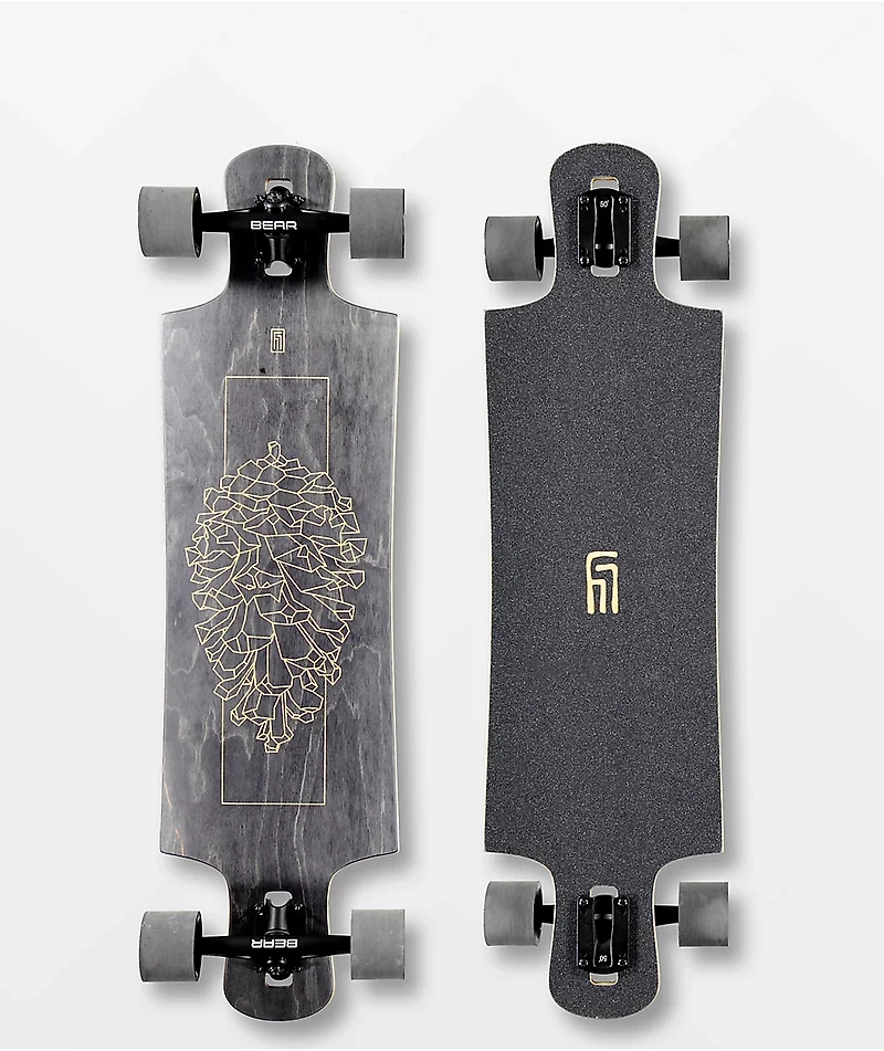Landyachtz Black Pinecone Hammer 36" Drop Through Longboard Complete