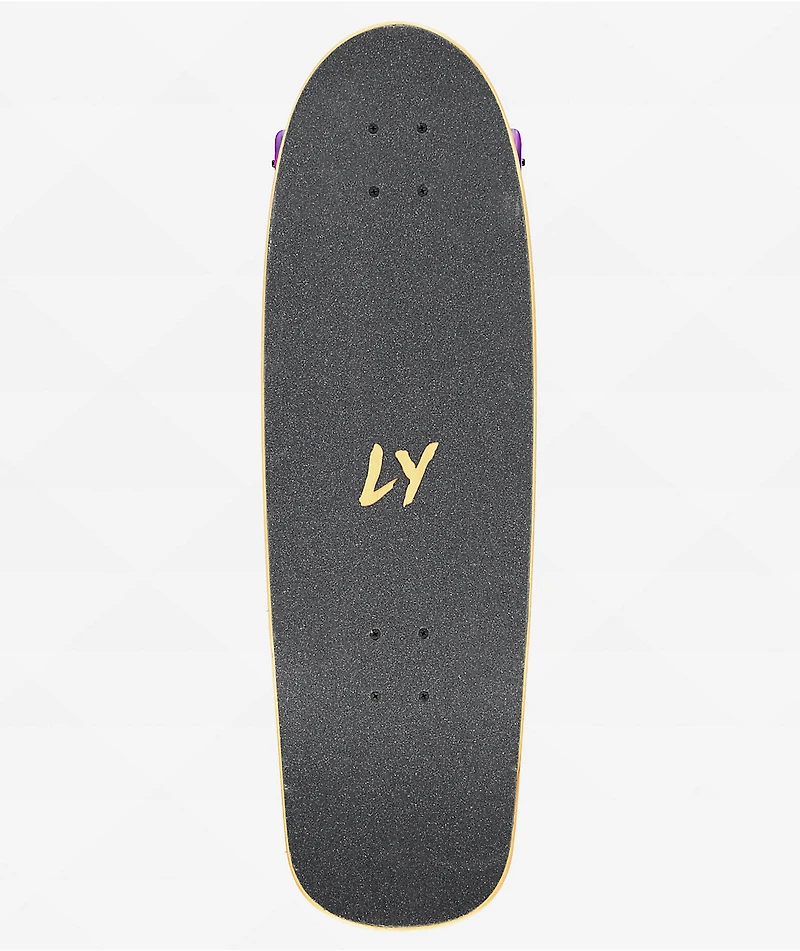 Landyachtz Tugboat Purple Snek 30" Cruiser Skateboard Complete