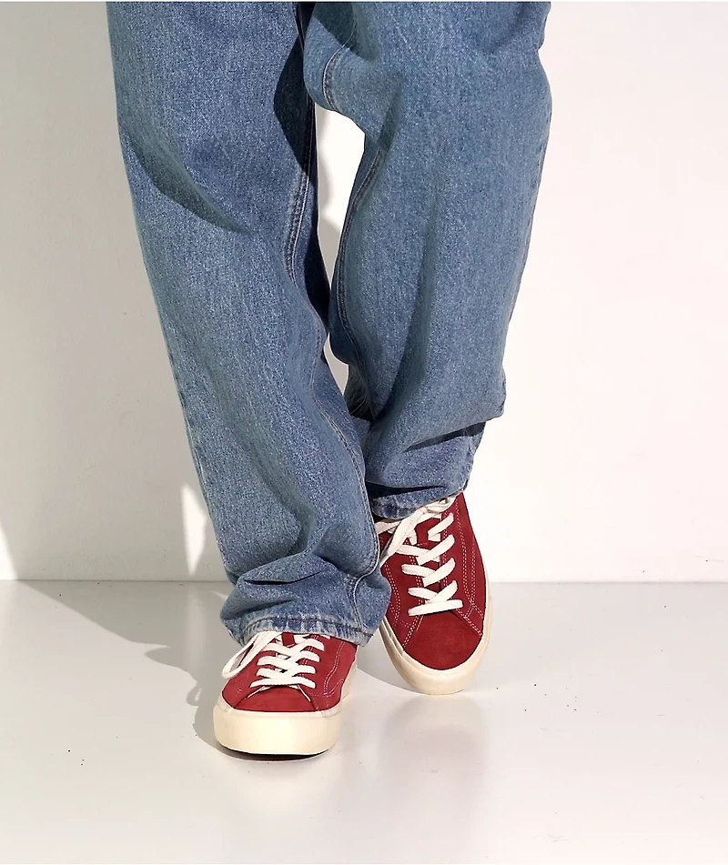 Last Resort AB VM003-LO Old Red Suede Skate Shoes