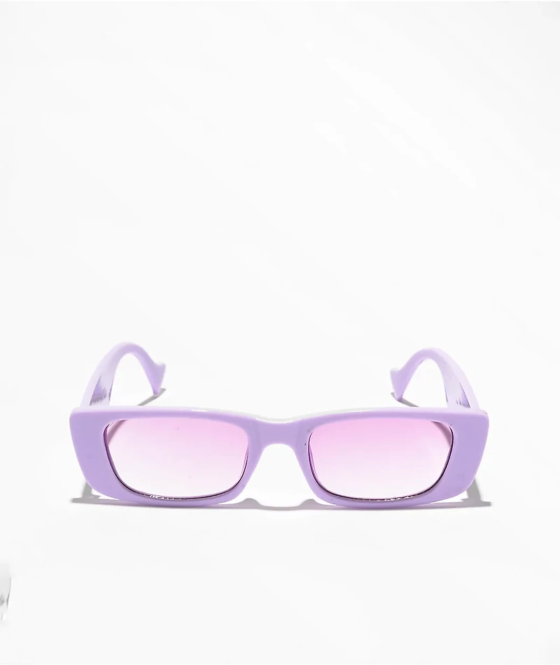 Lavender Rectangle Sunglasses