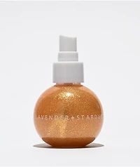 Lavender Stardust Disco Shimmer Gold Glitter Scented Body Mist