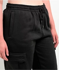 Leah Kirsch Black Cargo Sweatpants