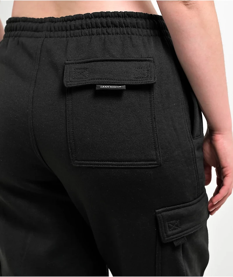 Leah Kirsch Black Cargo Sweatpants