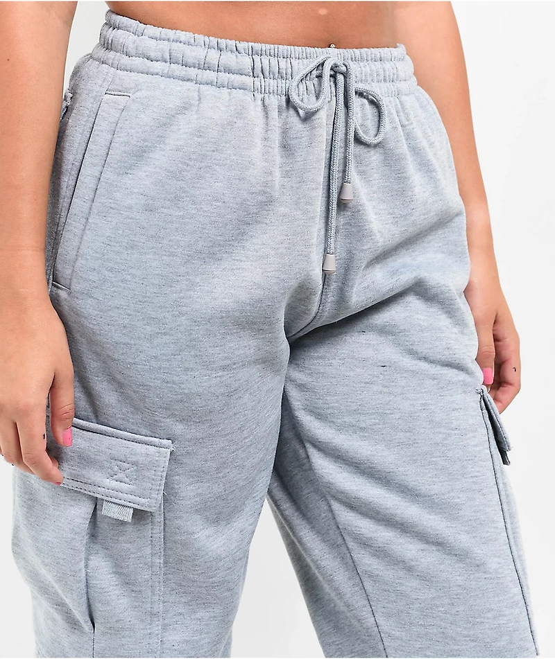 Leah Kirsch Grey Cargo Sweatpants