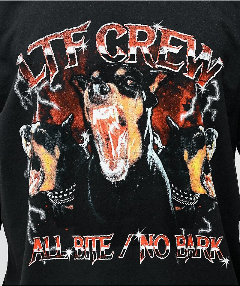 Learn To Forget All Bite No Bark Black T-Shirt