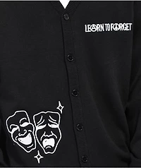 Learn To Forget Cry Later Black Cardigan