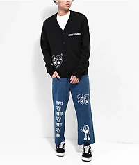 Learn To Forget Cry Later Black Cardigan