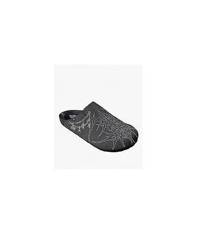 Learn To Forget Cyberchain Grey Mule Sandals